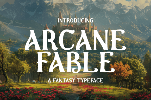 Arcane Fable: A Fantasy Display Typeface for Editorial Storytelling