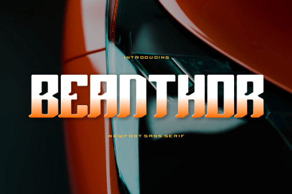 Beanthor: The Bold Display Font Your Crafts Need