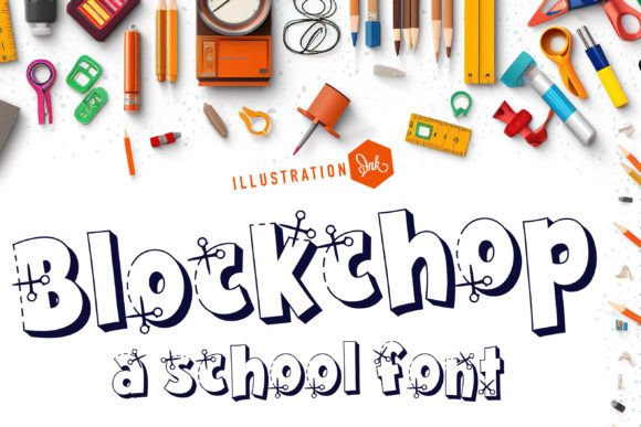 Blockchop: A Whimsical Display Font with Editorial Charm