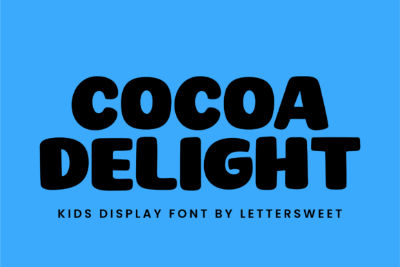 Cocoa Delight: A Playful Display Font for Joyful Branding Projects