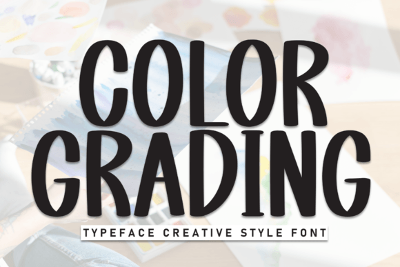 Color Grading: A Bold Display Font for Editorial Design and Publishing