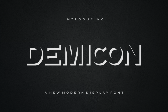 Demicon: A Bold Display Font for Handmade Products and Printables