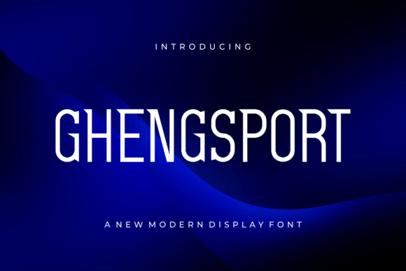 Ghengsport: A Modern Display Font for Web Designers and Digital Creators
