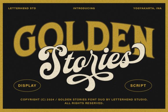 Golden Stories Font Review: A Designer's Take on Nostalgic Display Typography