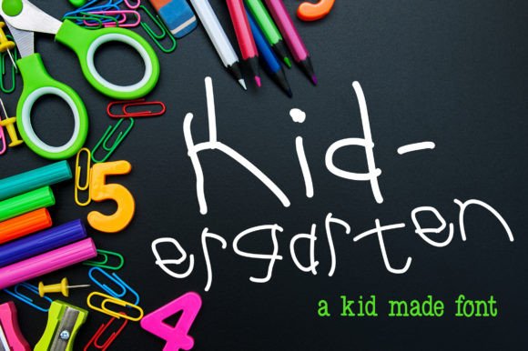 Kid-ergarten Font Brings Playful Charm to Handmade Designs