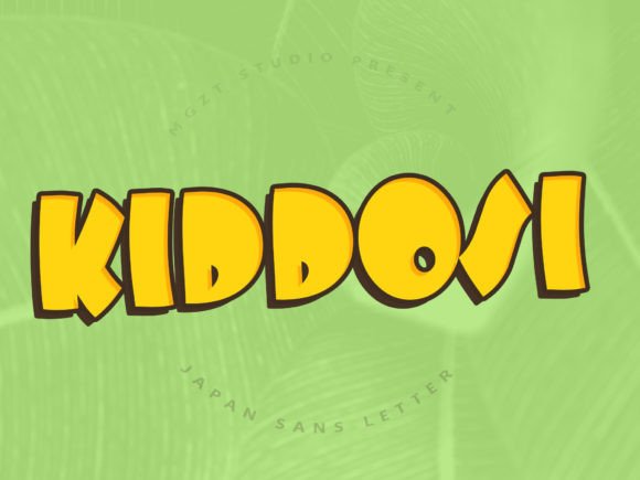 Kiddosi: A Sweet Display Font for Handmade Products