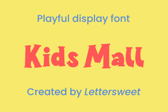 Kids Mall Review: A Playful Display Font for Brands