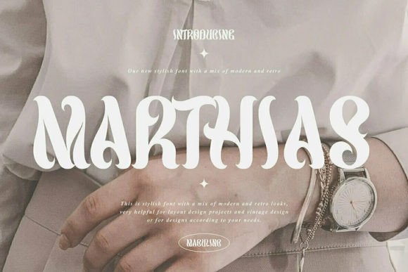 Marthias: A Retro Display Font for Editorial Design