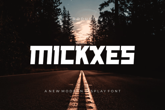 Mickxes: A Blocky Display Font for Bold Editorial Storytelling