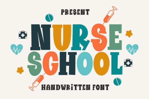 Nurse School: A Playful Display Font for Modern Web Design