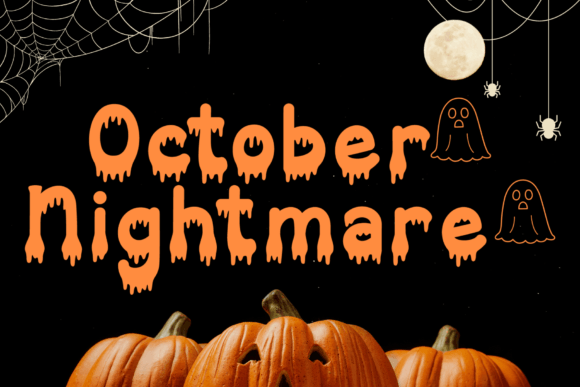 October Nightmare Font: Spooky Design for Campaigns