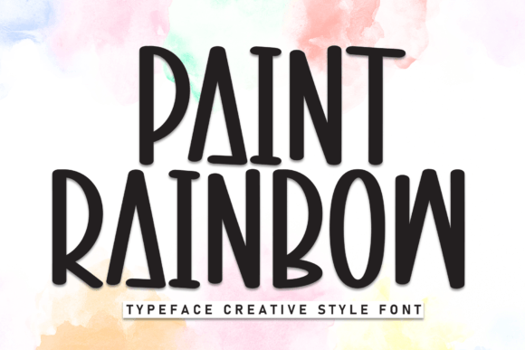Paint Rainbow: A Playful Display Font for Small Business Branding