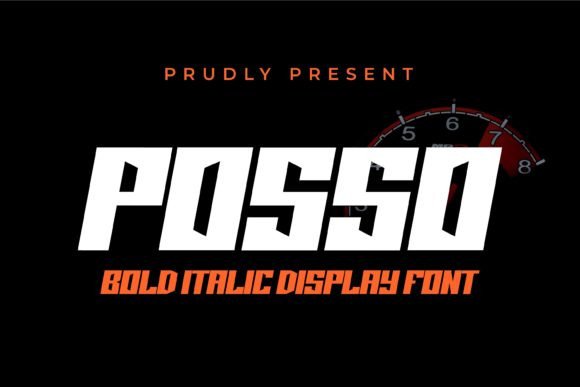 Posso: A Bold Italic Display Font for Editorial Design