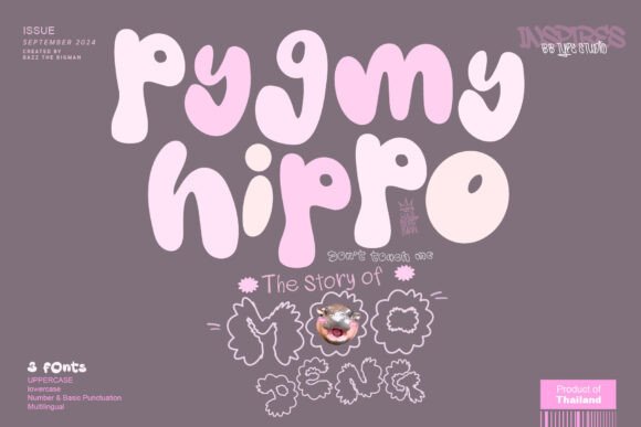 Pygmy Hippo: A Playful Display Font for Real Branding Work