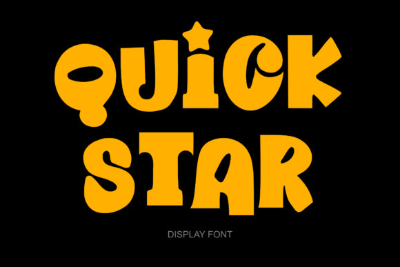 Quick Star: A Playful Display Font for Editorial Design