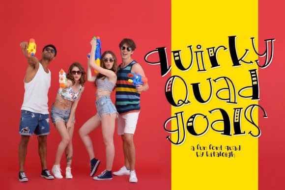 Quirky Quad Goals: A Display Font That Makes Campaigns Click