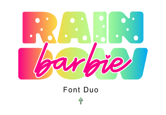 Rainbow Barbie Font: A Playful Hybrid Display Typeface for Bold Branding