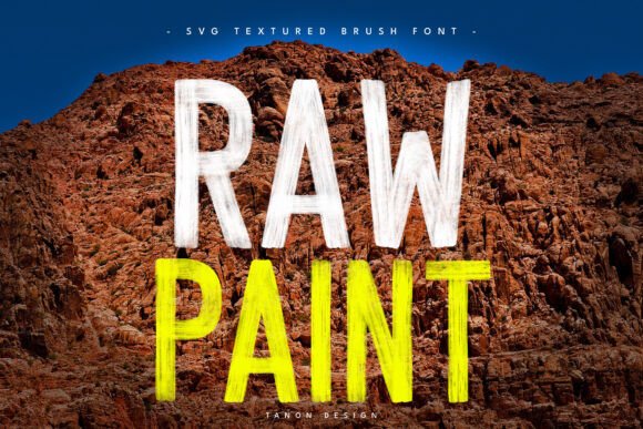 Raw Paint Font: A Handwritten Brush Font That Makes Small Business Branding Feel Real