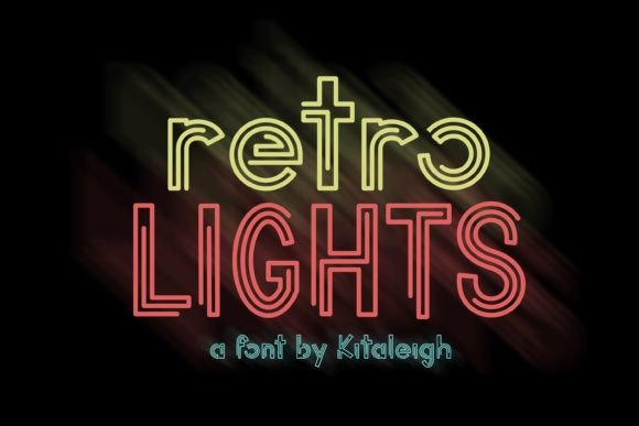 Retro Lights Brings Vintage Neon Charm to Editorial Design