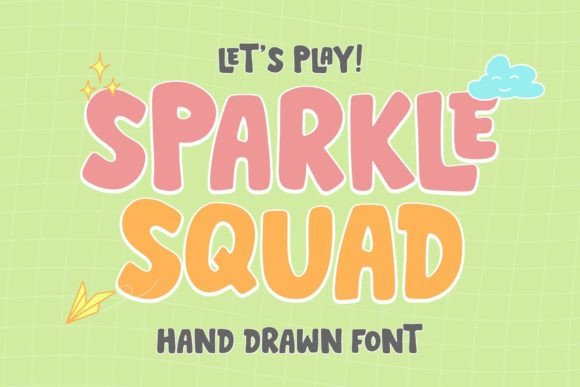Sparkle Squad Font: A Playful Display Typeface for Editorial Design