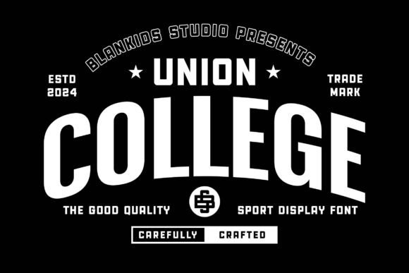 Union College: A Sporty Display Font for Bold Marketing