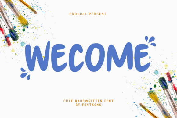 Wecome Display Font Brings Playful Energy to Web Design Projects